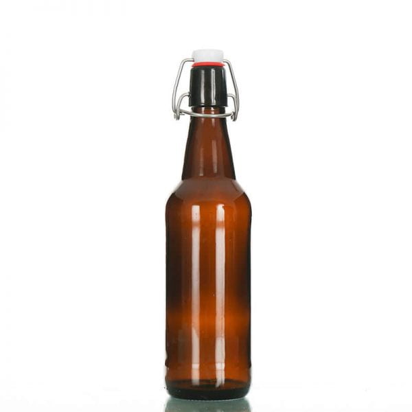 500ml amber swing top bottles