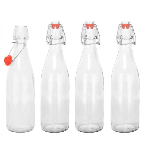 500ml round swing top bottles