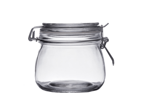 glass storage jar