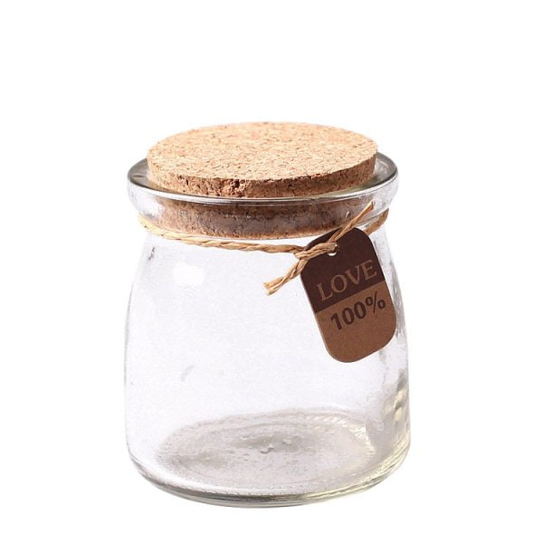 pudding jar with cork