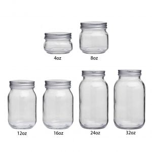 Square and Round Mason Jars