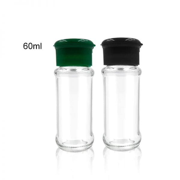 60ml Glass Spice Jar With Flip and Sift Cap