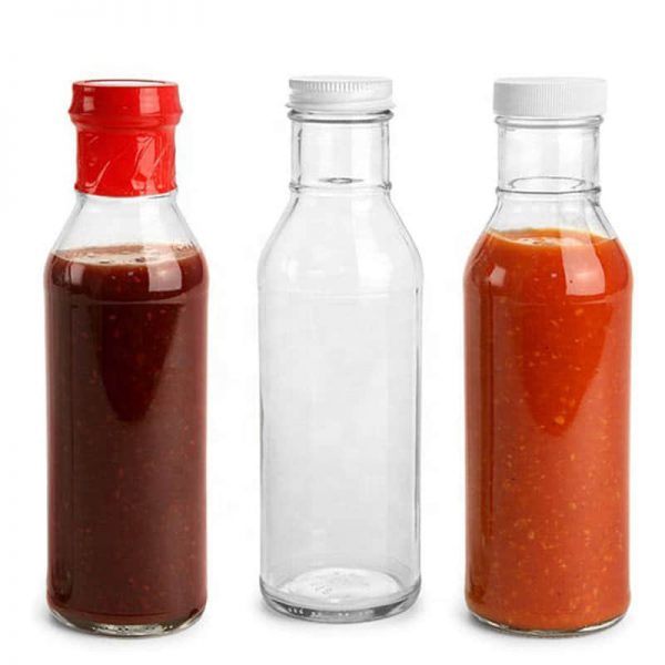 Glass Sauce Bottles With Ring Neck
