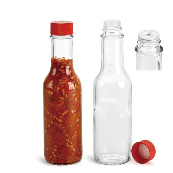 Hot Sauce Glass Bottle