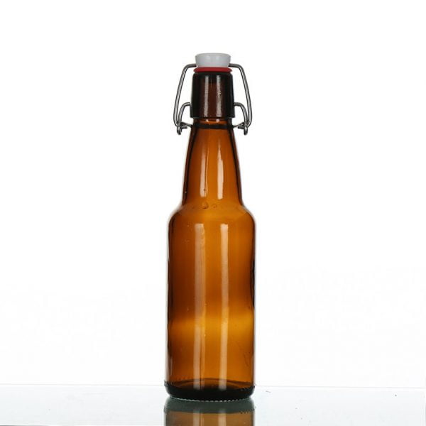 Amber Swing Top Beer Bottle 2