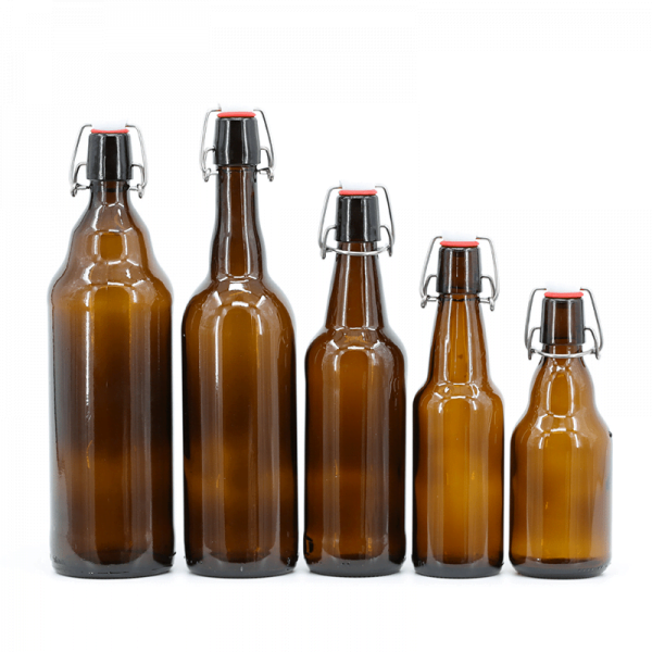 Amber Swing Top Beer Bottle