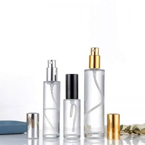 Cylindrical Shape Perfume Glass Bottle