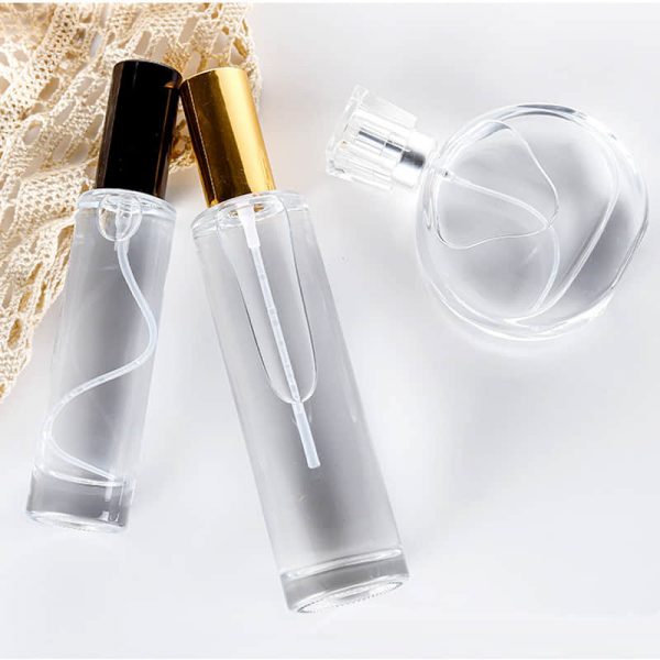 Cylindrical Shape Perfume Glass Bottle