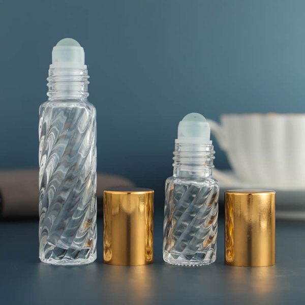 Embossed Glass Roller Bottle2