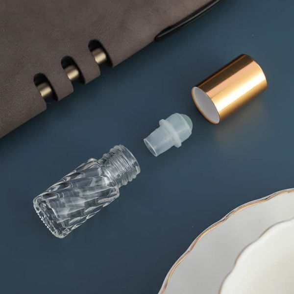 Embossed Glass Roller Bottle3