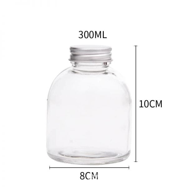 Fat Round Beverage Glass Bottle