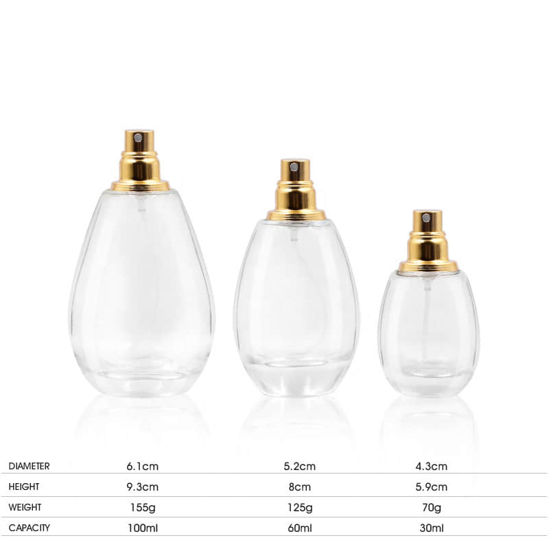 Buy 2021 New Design 100ml Shaped Perfume Bottles Empty Perfume