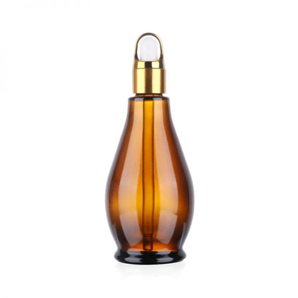 Water Drops Shape Glass Dropper Bottle