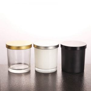 Glass Candle Jars With Metal Lid