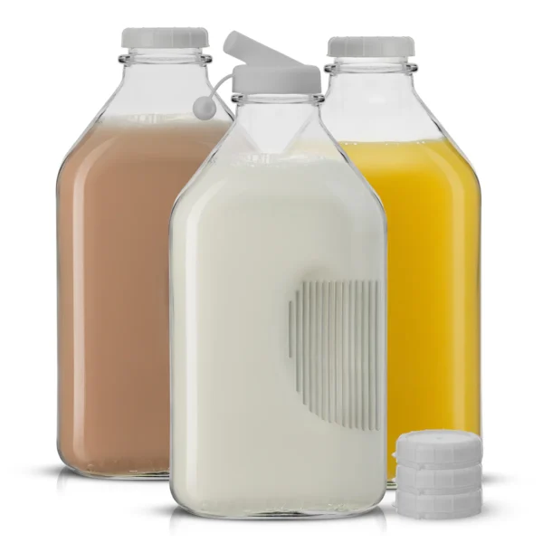 Half Gallon Glass Milk Bottles - Image 3